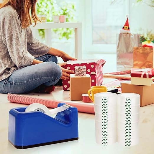 JACMD 24 Rolls Clear Tape, Transparent Tape Refills, Gift Wrap Tape 3/4 * 1000 inch for Gift Wrapping for Office, Home, School