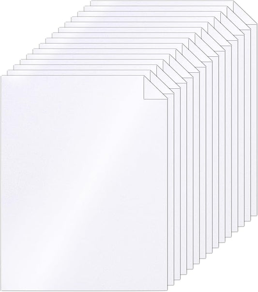 Silunkia 40 Sheets White Shimmer Cardstock 8.5 x 11 Scrapbooking Paper, 75lb Heavyweight Paper Card Stock for DIY Cards Making, Business Cards, Wedding Invitations, Menus, Anniversary Card