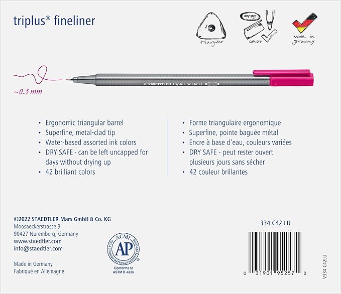 STAEDTLER Fineliner triplus 42pcs
