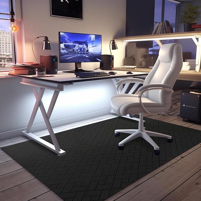 Office Chair Mat for Hard Floor, 48"x36" Computer Chair Mat, Multi-Purpose Desk Floor Protector for Work, Home, Gaming