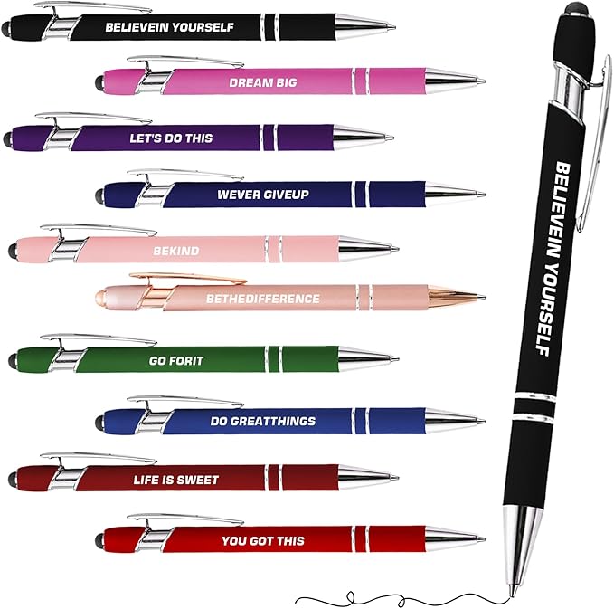 Best Nurse Pens Set Fancy Pens Cute Office Supplies Funny Stuff Multifunctional stylus Pen for Touchscreen Party Favors for Women Girls,Classmates and Loved Ones at Christmas Funny Gifts