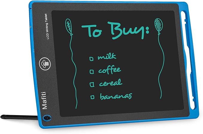 mafiti 10 Pack LCD Writing Tablet 8.5 Inch Electronic Drawing Pads for Kids Portable Ewriter Doodle Board Blue