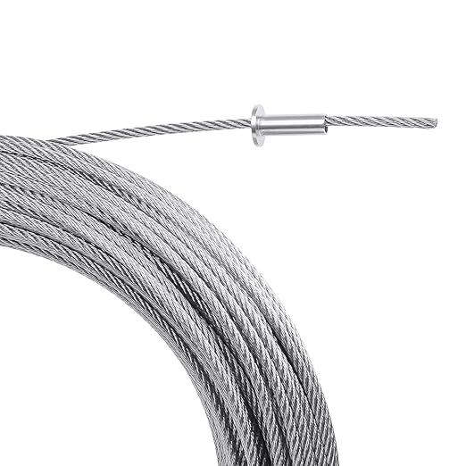 BLIKA 200 Pack Stainless Steel Protector Sleeves for 1/8" 5/32" or 3/16" Deck Cable Railing, for Wood/Composite Posts, T316 Marine Grade, Cable Railing Protector Sleeves