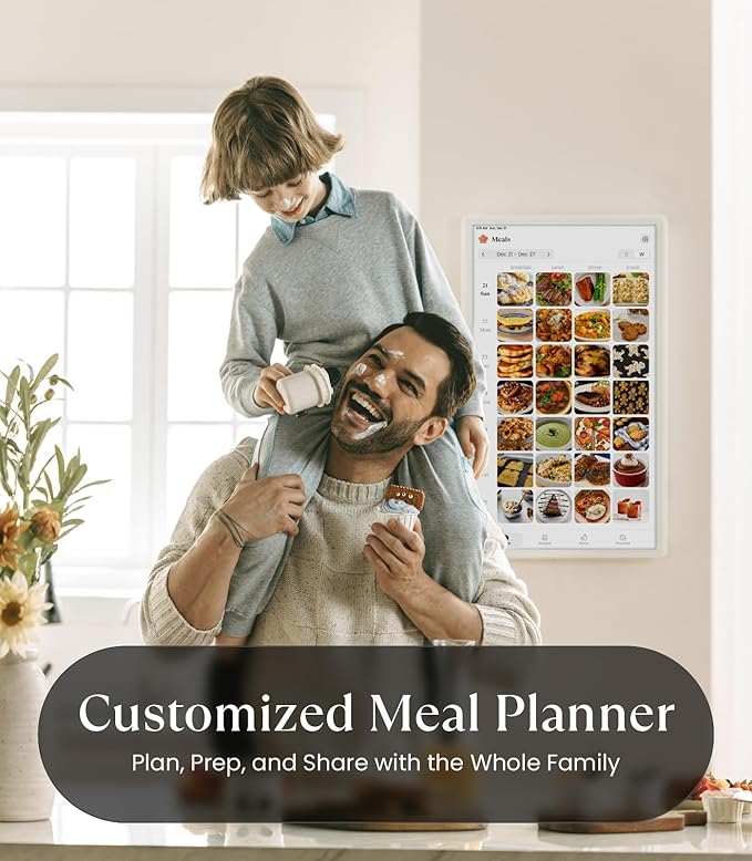 Cozyla Mate Calendar+ 2: 24" Digital Calendar Wall Touch Screen Chore Chart Customizable Dashboard Smart Electronic Display for Family Schedules Meal Plan All App Support Wall Mount Planner for 2026