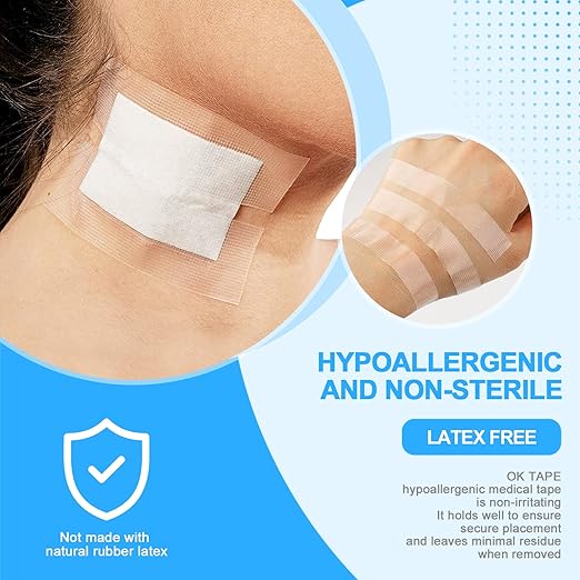 OK TAPE OKPore Transparent Medical Tape (Pack of 4) - First Aid Surgical Tape Hypoallergenic and Breathable for Wound Dressing Care, Latex Free, 3in x 10yds