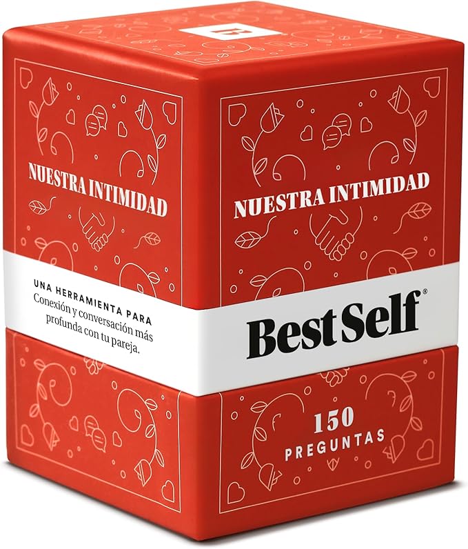 BestSelf Nuestra Intimidad - Spanish Intimacy Deck with 150 Relationship-Building Conversation Starters, Romantic Couples Card Game to Strengthen Communication and Connection