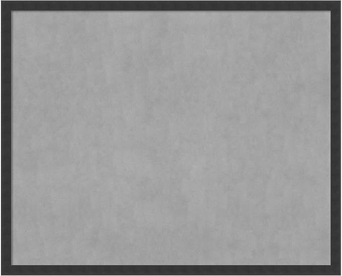 Amanti Art Black Framed Magnetic Board 34x42 X-Large Vision Board for use with Magnets, 100% Metal Sheet to Display Items as Office Decor or for Home Organization in mudroom, Kitchen or Kids Room