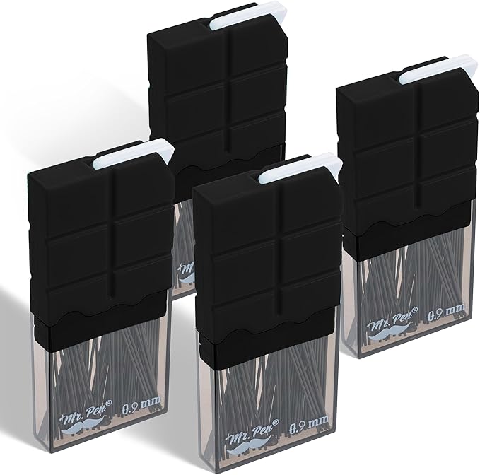 Mr. Pen- 0.9 Millimeter Lead Refills for Mechanical Pencils, 2B, 4 Pack, 280 PCS, 0.9 Lead Refills