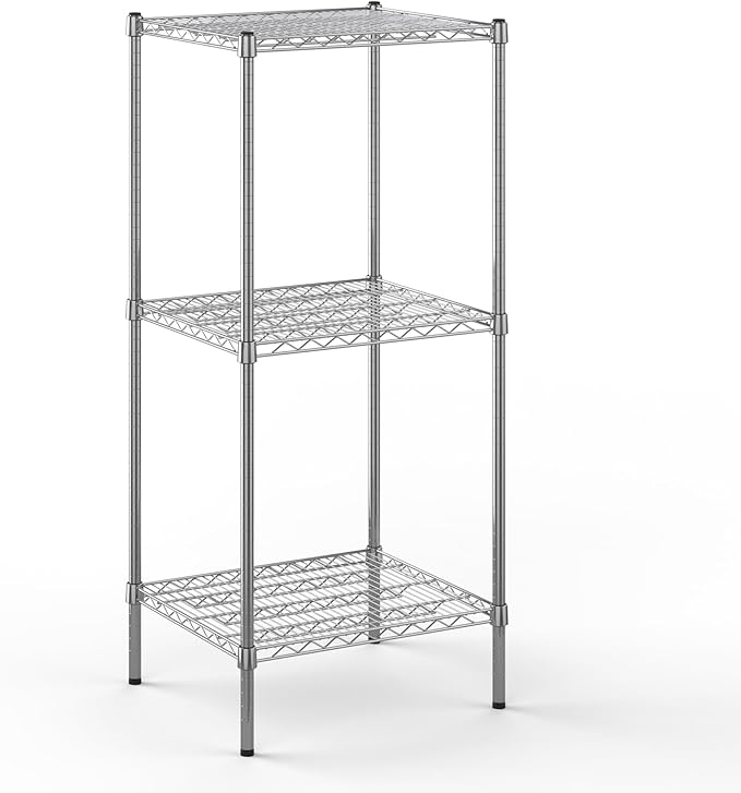 Regal Altair 21" Deep x 24" Wide x 54" Height Wire Shelving Kit | 3-Tier | NSF Commercial Storage Rack Unit
