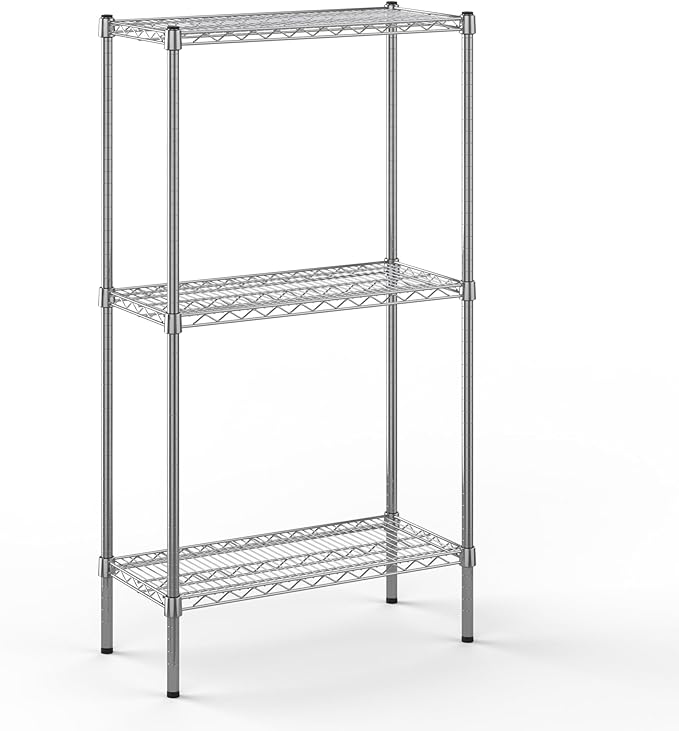 Regal Altair 14" Deep x 30" Wide x 54" Height Wire Shelving Kit | 3-Tier | NSF Commercial Storage Rack Unit