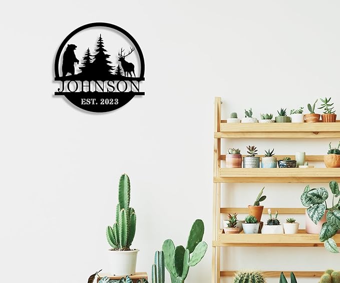 Personalized Metal Signs for Outdoor, Personalized Family Name Sign, Custom Signs, Custom Metal Name Sign, Last Name Sign,Christmas Gifts