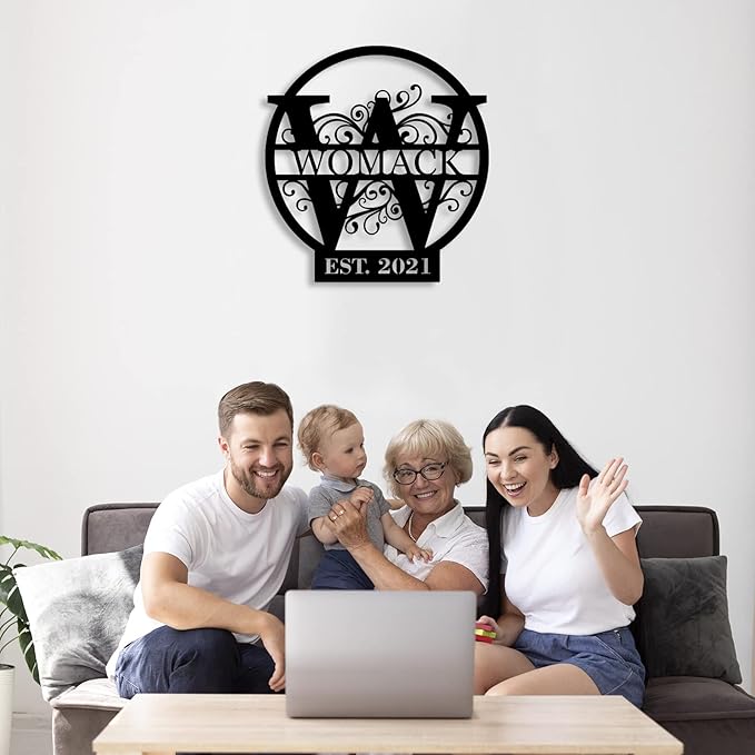 Metal Name Signs Personalized,Custom Name Signs, Custom Family Name Sign, Last Name Sign, Established Family Signs,Family Name Sign,Family Sign For Wall, Metal Wall Decor, Personalized Wedding Gift