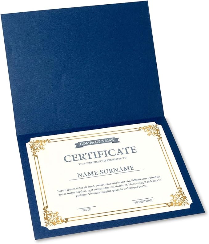 Empire Gold & White Parchment Certificate Papers - Pack of 25, NOT FOIL Laser & Inkjet Printer Compatible, for Office, Business Awards, Graduation, School Diplomas, 8-1/2" x 11" on 60 lb. Text Stock