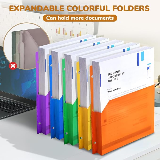 JoyCat 3 Ring Binder Clipboard with Storage,12.4"x10.2"Magnetic Clipboard Folder with 5 Expandable Folders,Refillable Lined Notepad (11" x 8.5"),Ideal for School Office Nursing(Dark Blue)