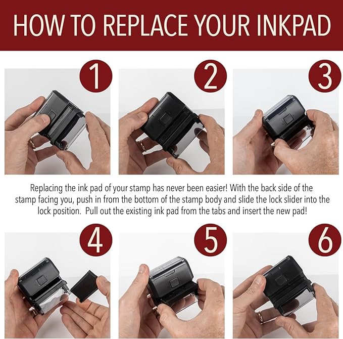 Self Inking Modern Address Stamps | Custom Return Address Stamper (Traditional Serif, Xtra Large)