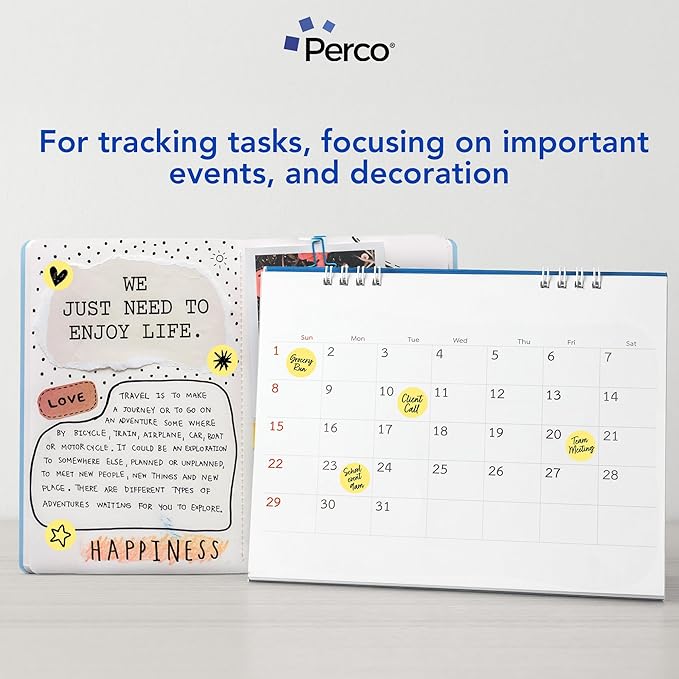Perco Metallic Gold 1-Inch Perforated Circle Dot Sticker Labels — 10 Rolls, 10,000 Round Stickers — with Permanent Adhesive for Awards, Invitations, Events, Gift Packaging, Crafting — Made in USA