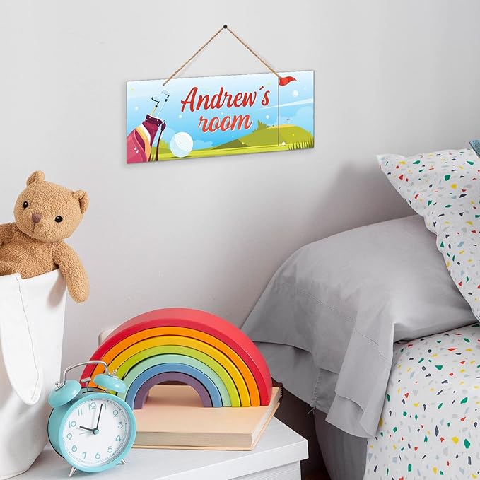 Custom Boy/Girl Name Sign Personalized Kids Decor Room Sign For Children Bedroom, Christmas Gift, And Wall Sign 5x13 Inches, ACM, Made in USA