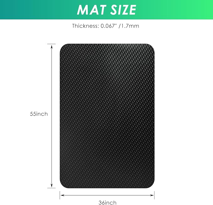 Vicwe Gaming Chair Mat for Hard Floor,36" x 55" Computer Chair Mat for Tile Floor,Anti-Slip Hard Floor Protector Rolling Chair for Office Home