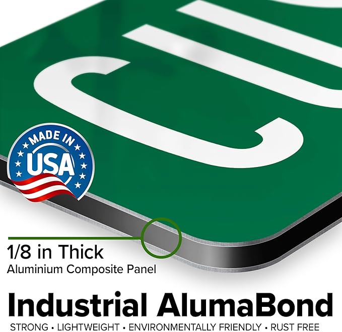 Custom Street Sign, Road - Address Sign, 8 Colors, Reflective Option, Mounting Options, 8x32 Inch, Thick Rust-Free AlumaBond, USA Made by My Sign Center, (Classic)…