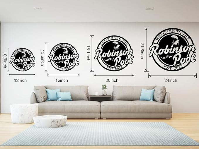 Swimming Pool Metal Sign, Personalized Pool Sign, Pool Metal Sign, Poolside Paradise Sign, Pool Signs and Decor Outdoor, Custom Pool Sign