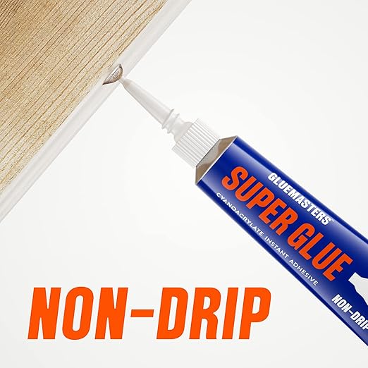 Professional Grade Cyanoacrylate (CA) Super Glue by Glue Masters with Variable Viscosity Adhesive for Plastic, Wood & DIY Crafts (20GR Gel)