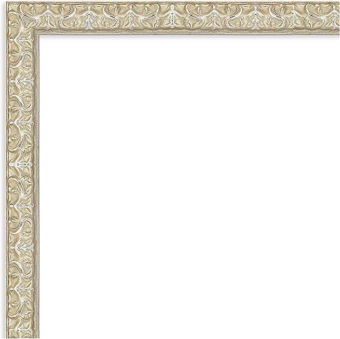 Amanti Art Silver Framed Magnetic Board 22x50 Oversize Vision Board for use with Magnets, 100% Metal Sheet to Display Items as Office Decor or for Home Organization in mudroom, Kitchen or Kids Room