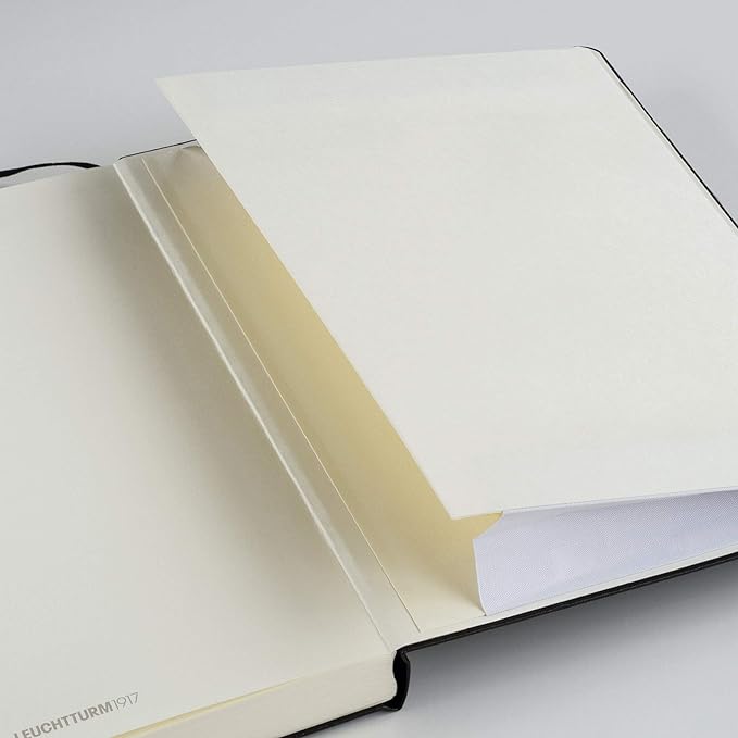 LEUCHTTURM1917 - Notebook Hardcover Master Classic A4+ - 235 Numbered Pages for Writing and Journaling (Black, Squared)