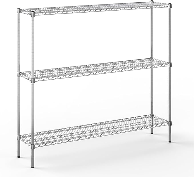 Regal Altair 14" Deep x 60" Wide x 54" Height Wire Shelving Kit | 3-Tier | NSF Commercial Storage Rack Unit