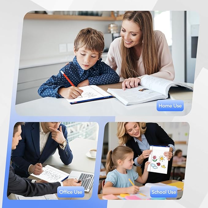 WritePads Legal note pads 8.5"x11" Legal Pads,Wide Ruled,White Paper,12 Pack,50 Sheets Per Writing Pad,Micro perforated Writing Pad,BL-MWT50W-12PAD