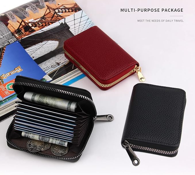 PRIVILLA 2 Pcs Credit Card Holder and business card holder，Sd Card Holder Each Has 26 Card Organizers, 2024 New Credit Card Holders book for Men and Women.
