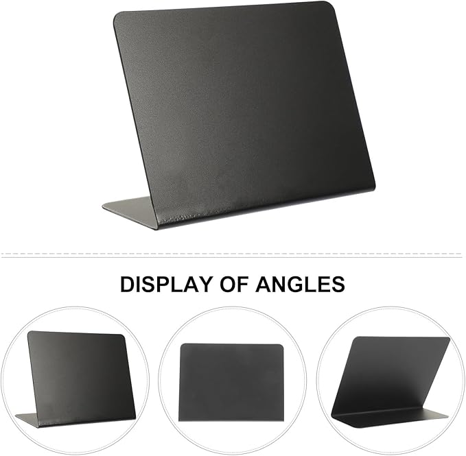 VILLCASE 10pcs Mini Chalkboard Signs Reusable Acrylic Desktop Message Boards Small Table Blackboards for Weddings Parties Restaurant Display