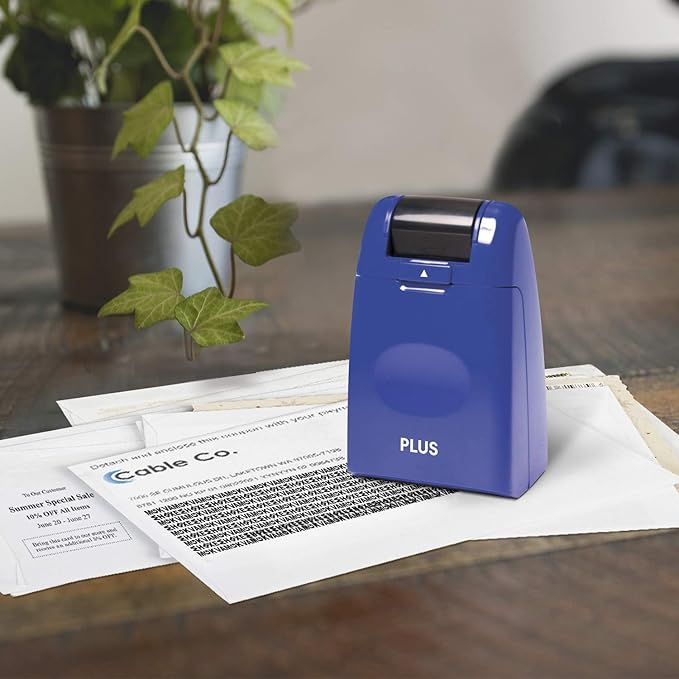 Guard Your ID Identity Protection Stamp Roller, Blue