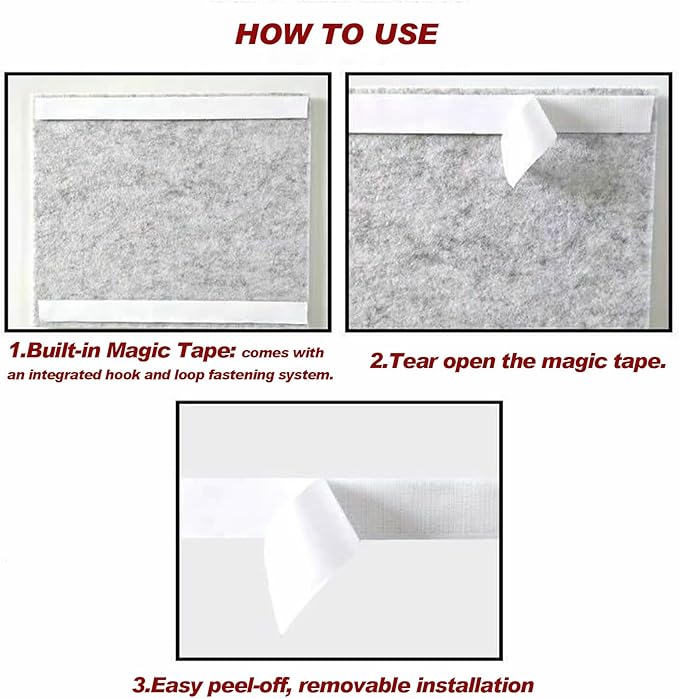 Large Felt Wall Tiles Cork Boards for Office Cubicle, 47"x35" Felt Bulletin Board Tiles Pin Board for Walls Home Decor, Noise Reduction Boards Panels for Photos Memos, 12-Pack, Black