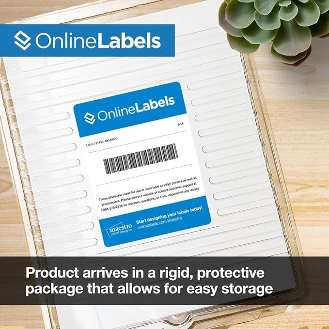 3 x 2 Rectangle Labels - Permanent, White Matte - Wax Melt, Soap, Address Labels - Pack of 5,000 Labels, 500 Sheets - Inkjet/Laser Printers - Online Labels