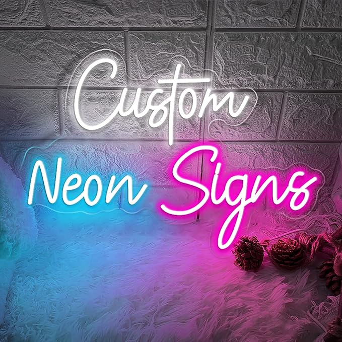 Custom Neon Sign Customizable, Custom LED Sign for Wall Decor, Personalized Neon Signs for Nail Salon Wedding Birthday Party Bedroom Bar Shop Name Logo