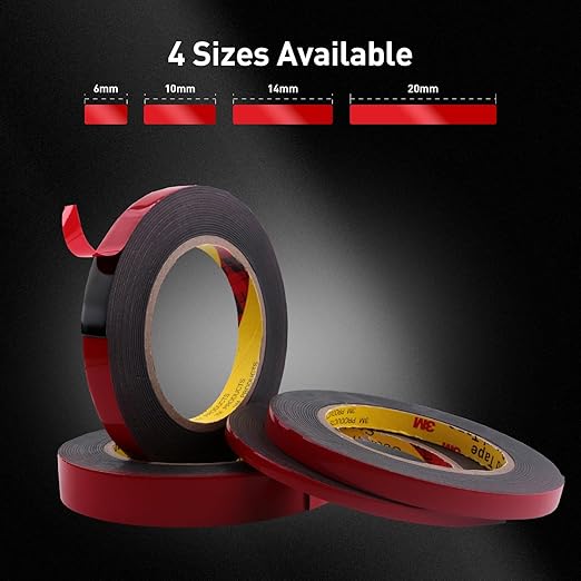 Automotive Acrylic Plus Attachment Tape 0.79" x 18Ft Made of 3M Double Sided Tape PT1100 Heavy Duty for Moldings Claddings Panels Pads and Other Car Automotive Applications