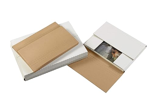Tape Logic TLM24242BF Easy-Fold Mailers, 24" x 24" x 2", White (Pack of 20)