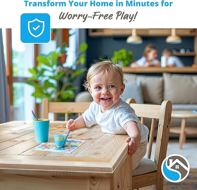 Furniture Edge Guards | 12ft Protective Clear PVC Cushion | Baby Child Proofing Set NonToxic and Safe for Table, Fireplace, Countertop | Clear