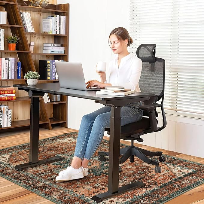 Anidaroel 36"x48" Chair Mat for Hardwood Floor/Tile Floor, Desk Chair Mat for Hard Floors, Under Desk Rug Protector for Rolling Chair, Computer Gaming Chair Mats, Low Pile Carpet Floor Mat