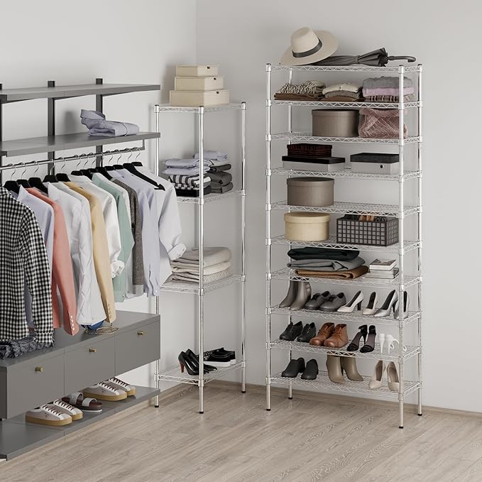 Regal Altair 14" Deep x 36" Wide x 86" Height Wire Shelving Kit | 10-Tier | NSF Commercial Storage Rack Unit