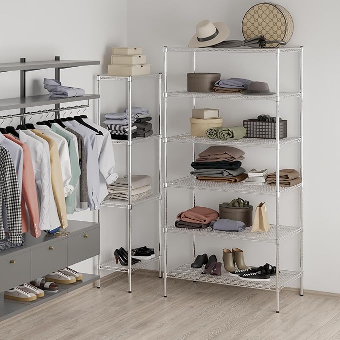 Regal Altair 24" Deep x 42" Wide x 86" Height Wire Shelving Kit | 6-Tier | NSF Commercial Storage Rack Unit