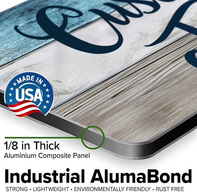 Custom Sign, Custom Street Sign, 11 Font Colors, 13 Font Styles, 4 Hole Options, 22 Sizes, 9x18 Inches, Rust Free DiBound, Fade Resistant, Made in USA by My Sign Center (Coastal)