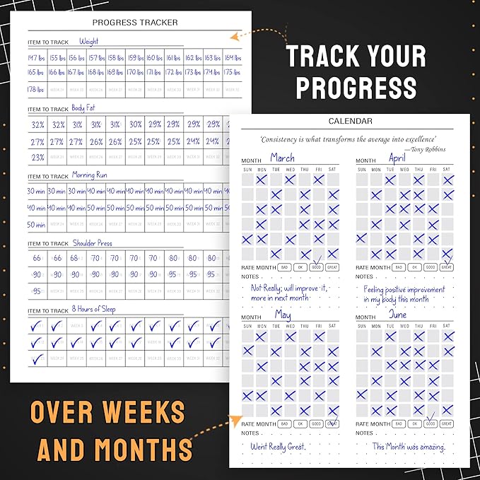 Nextnoid Hardcover Fitness Journal Workout Planner for Men & Women - A5 Sturdy Workout Log Book to Track Gym & Home Workouts - Burgundy