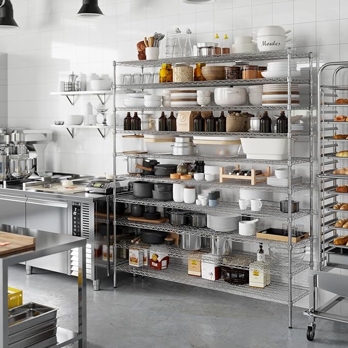 Regal Altair 18" Deep x 72" Wide x 86" Height Wire Shelving Kit | 10-Tier | NSF Commercial Storage Rack Unit