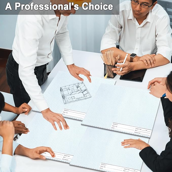 1 Pack 50 Sheets 8.5" x 11" Isometric Graph Paper Pad Landscape for 3D Designs Architecture Landscaping Engineering Drafting (Landscape)