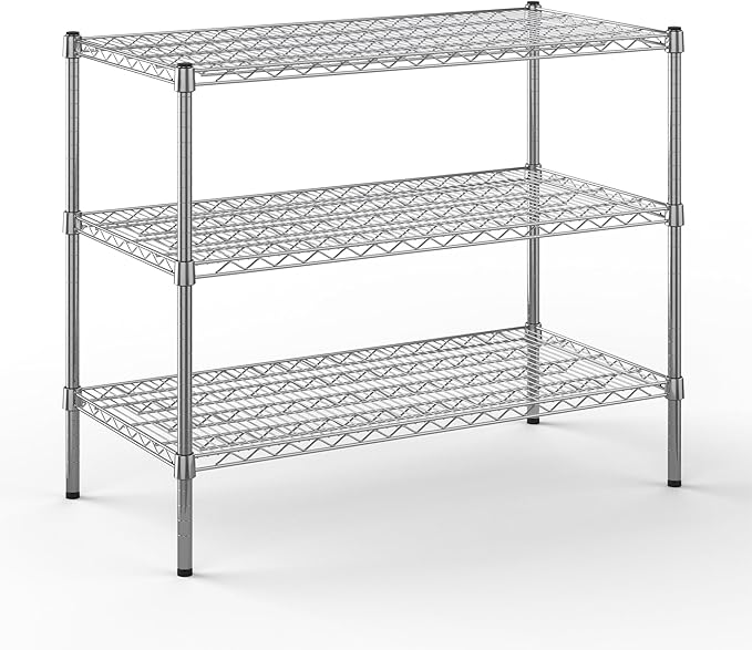 Regal Altair 24" Deep x 42" Wide x 34" Height Wire Shelving Kit | 3-Tier | NSF Commercial Storage Rack Unit