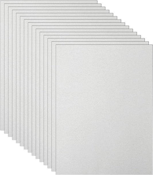 Guakicae 40 Sheets Grey Cardstock 8.5 x 11 Certificate Paper, 75lb Heavyweight Scrapbooking Paper Card Stock for Wedding Invitations, School Crafting, Memus, Business Cards, Graduations