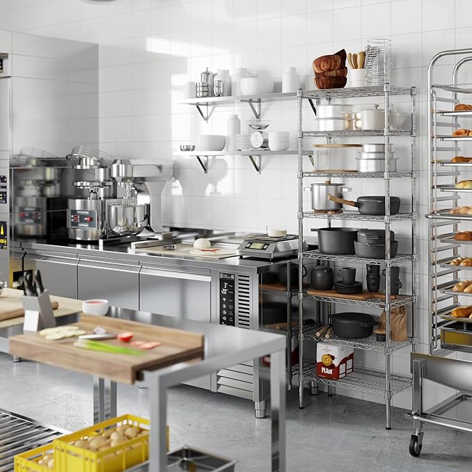 Regal Altair 14" Deep x 24" Wide x 74" Height Wire Shelving Kit | 8-Tier | NSF Commercial Storage Rack Unit