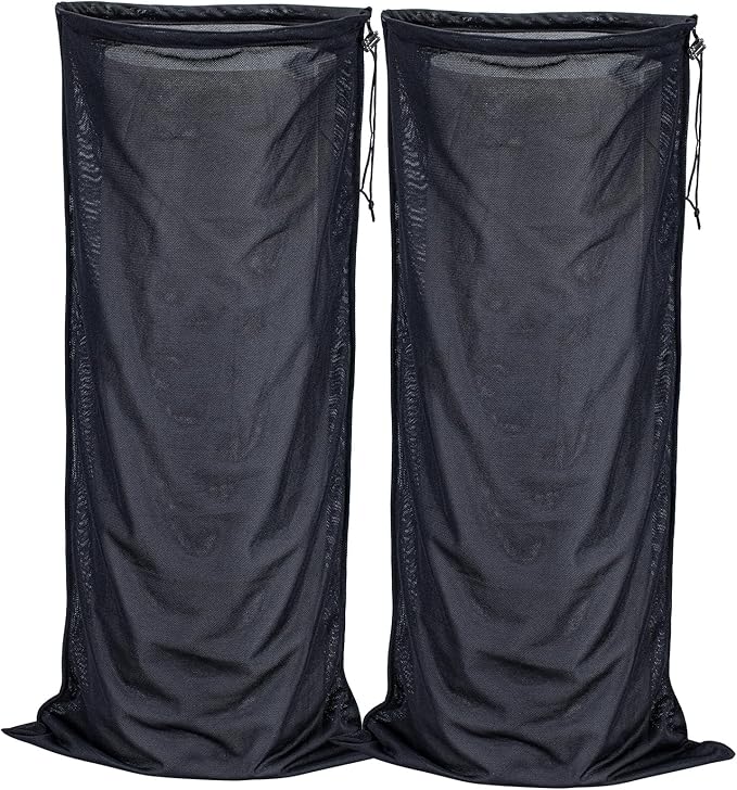 Wood Chipper Shredder Bag - Extra Large 24" x 48" Leaf Mulcher Shredder Collection Bag for Troy Bilt Wood Slicer Splitter Chipper Lawn Machine Universal Parts -2 Packs