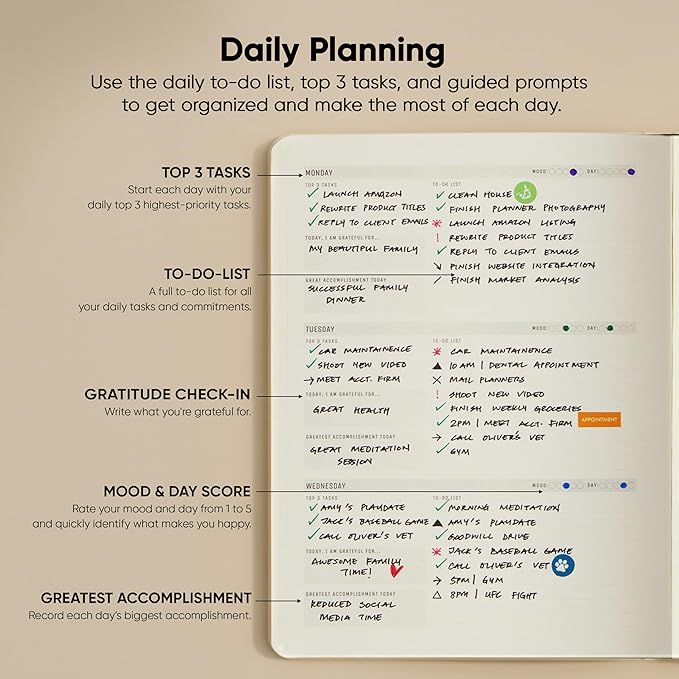 Undated, 2026 Planner, 8.5" x 11" - The #1 Productivity Planner to Achieve Your 2026 Goals - Planner 2026-2027 by PRODUCTIVITY STORE (A4, CREAM)